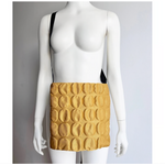 Acrylic Pochette Square DEEP in Yellow Emboss Dot - Big Bag NY