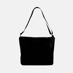 Acrylic Pocket Shoulder Bag Deep in Black Swim Mesh - Big Bag NY