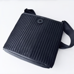 Acrylic Pocket Shoulder SD Bag in Black LINE - Big Bag NY
