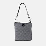 Acrylic Pocket Shoulder SD Bag in Black and White Mesh -Big Bag NY