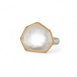 Amali Carved Rock Crystal Ring - Big Bag NY