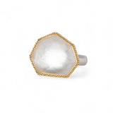 Amali Carved Rock Crystal Ring - Big Bag NY