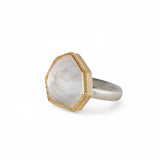 Amali Carved Rock Crystal Ring - Big Bag NY