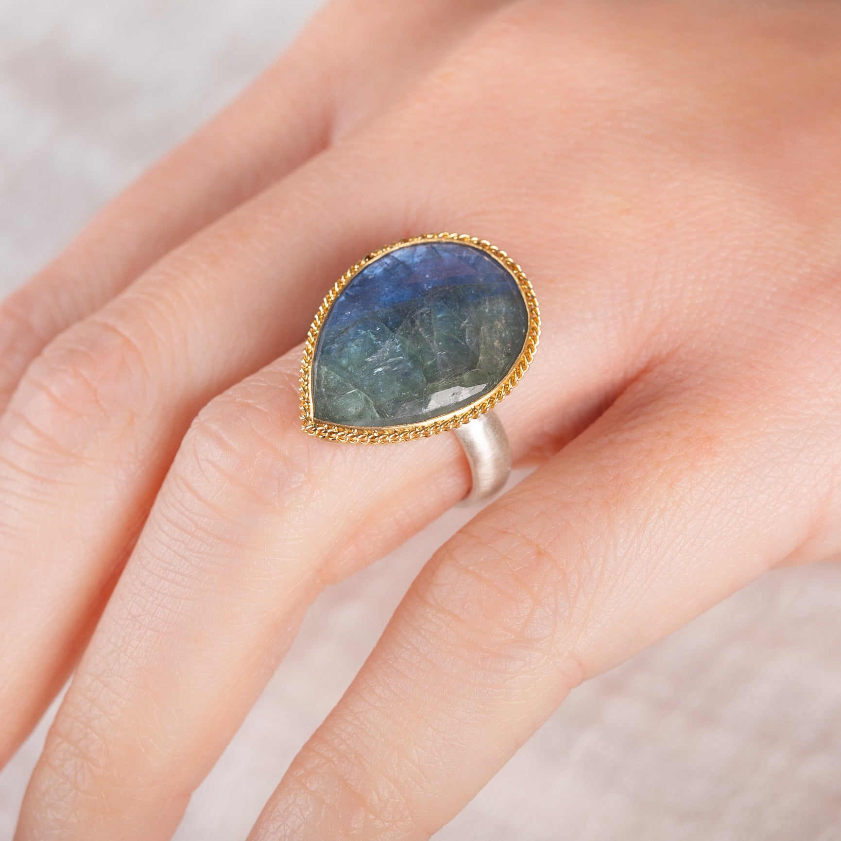 Amali Teardrop Tanzanite Ring - Big Bag NY