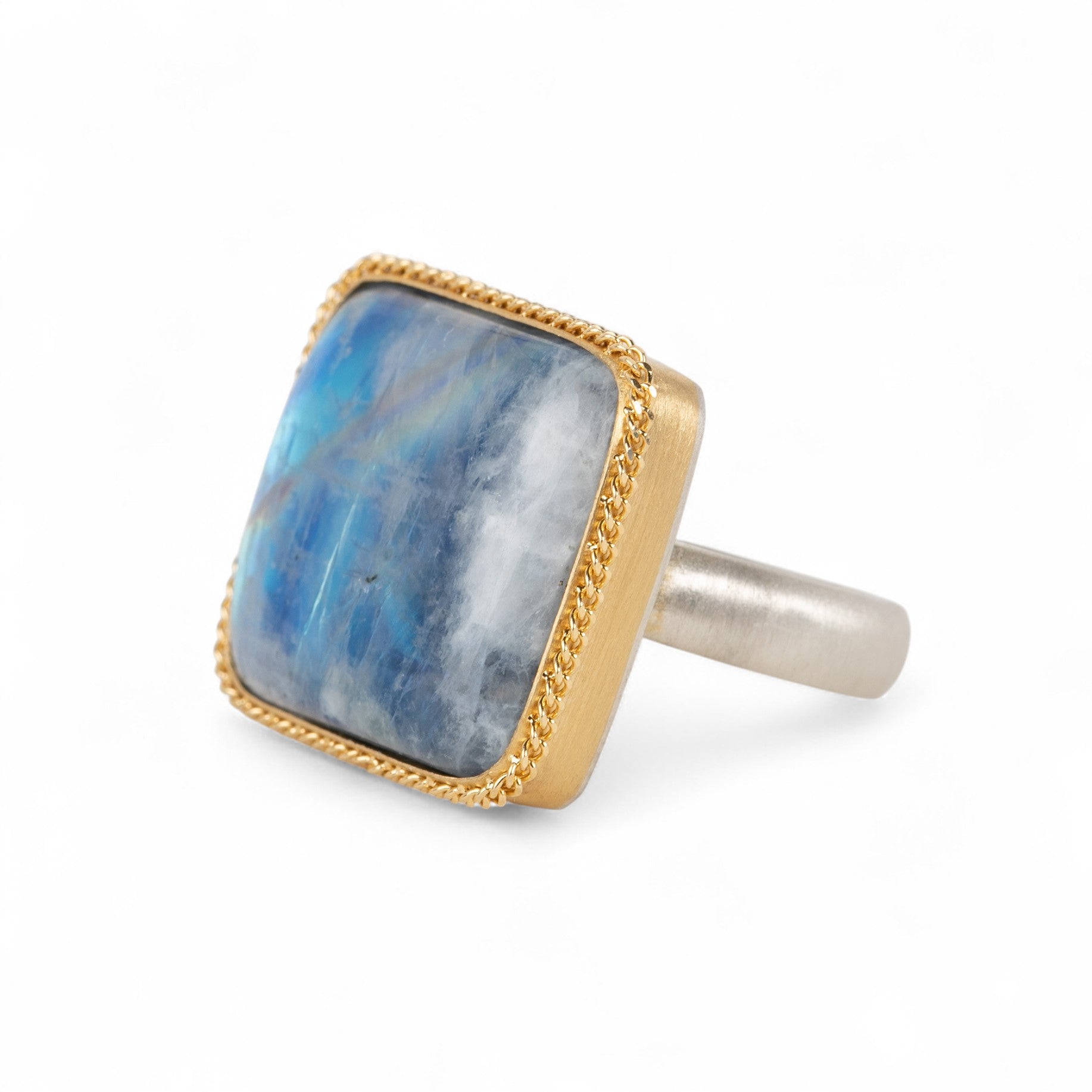Amali Large Square Moonstone Ring - Big Bag NY