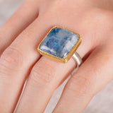 Square Moonstone Ring