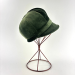 Angiolo Frasconi Velvet Newsboy Cap Green- Big Bag NY
