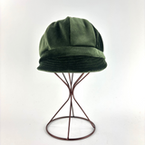 Angiolo Frasconi Velvet Newsboy Cap Green - Big Bag NY