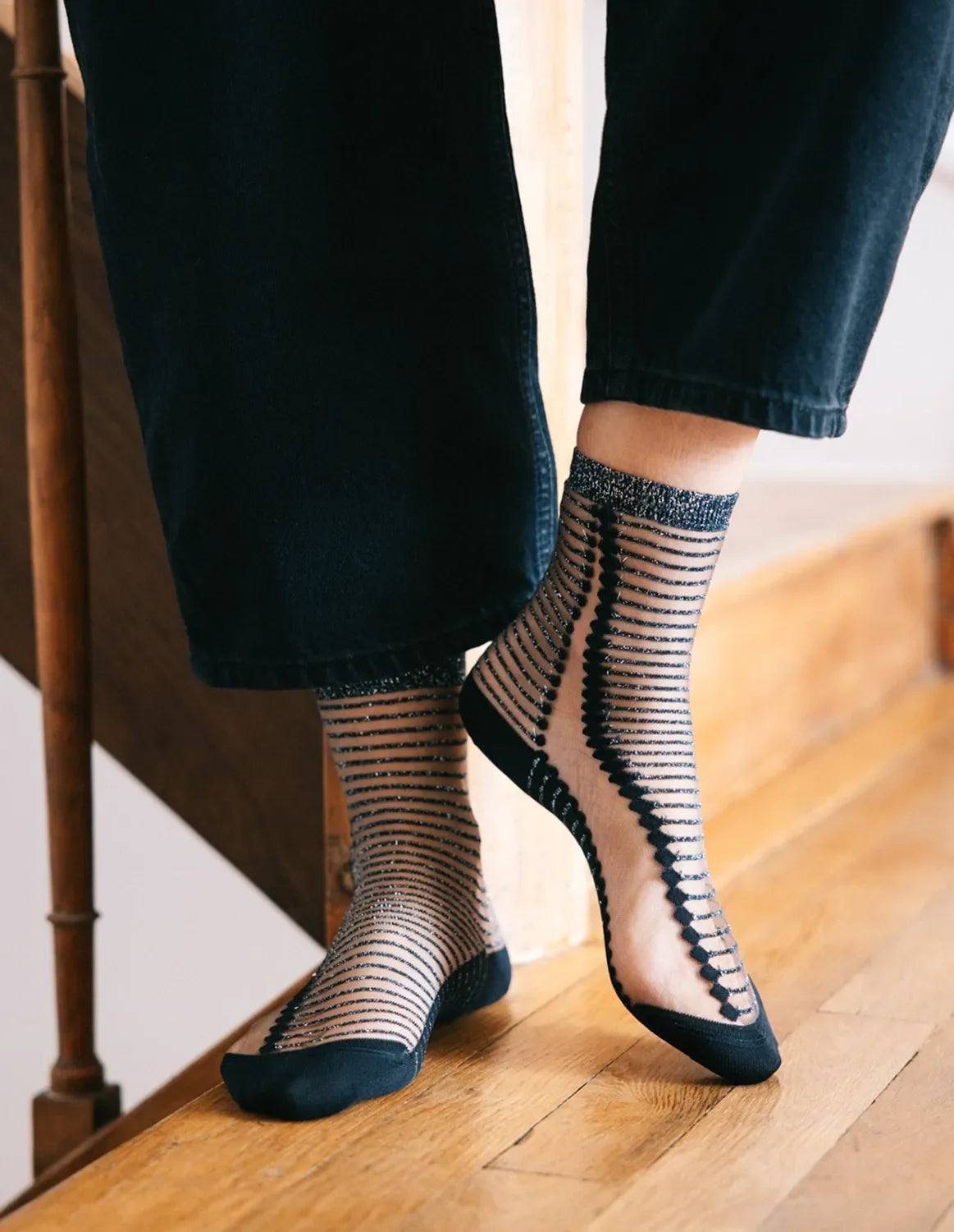 Atelier St Eustache Boavista Silver Socks - Big Bag NY