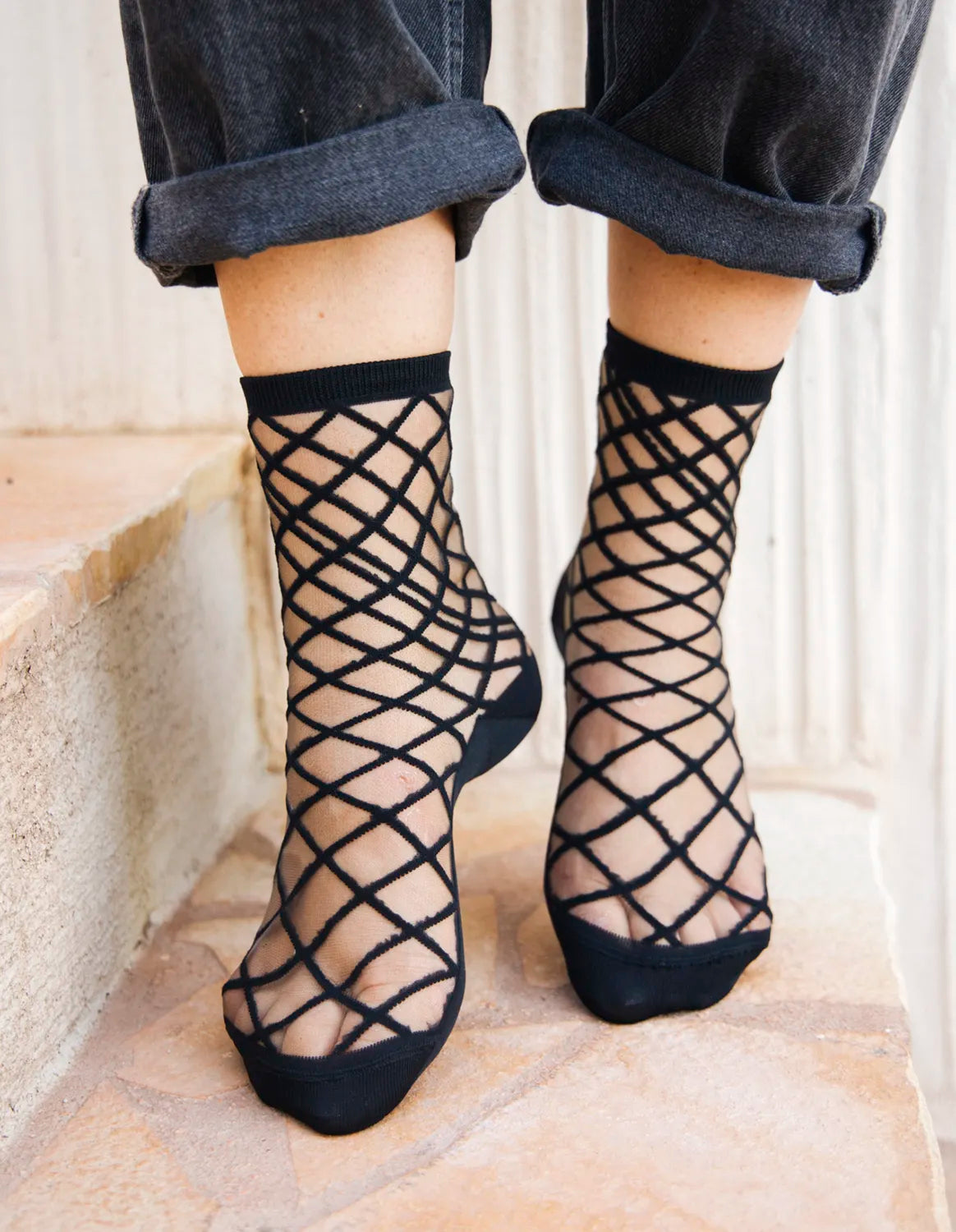 Atelier St Eustache Brooklyn Bridge Black Socks - Big Bag NY