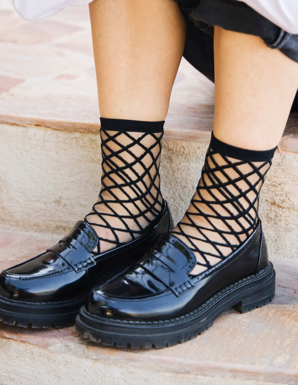 Atelier St Eustache Brooklyn Bridge Black Socks - Big Bag NY