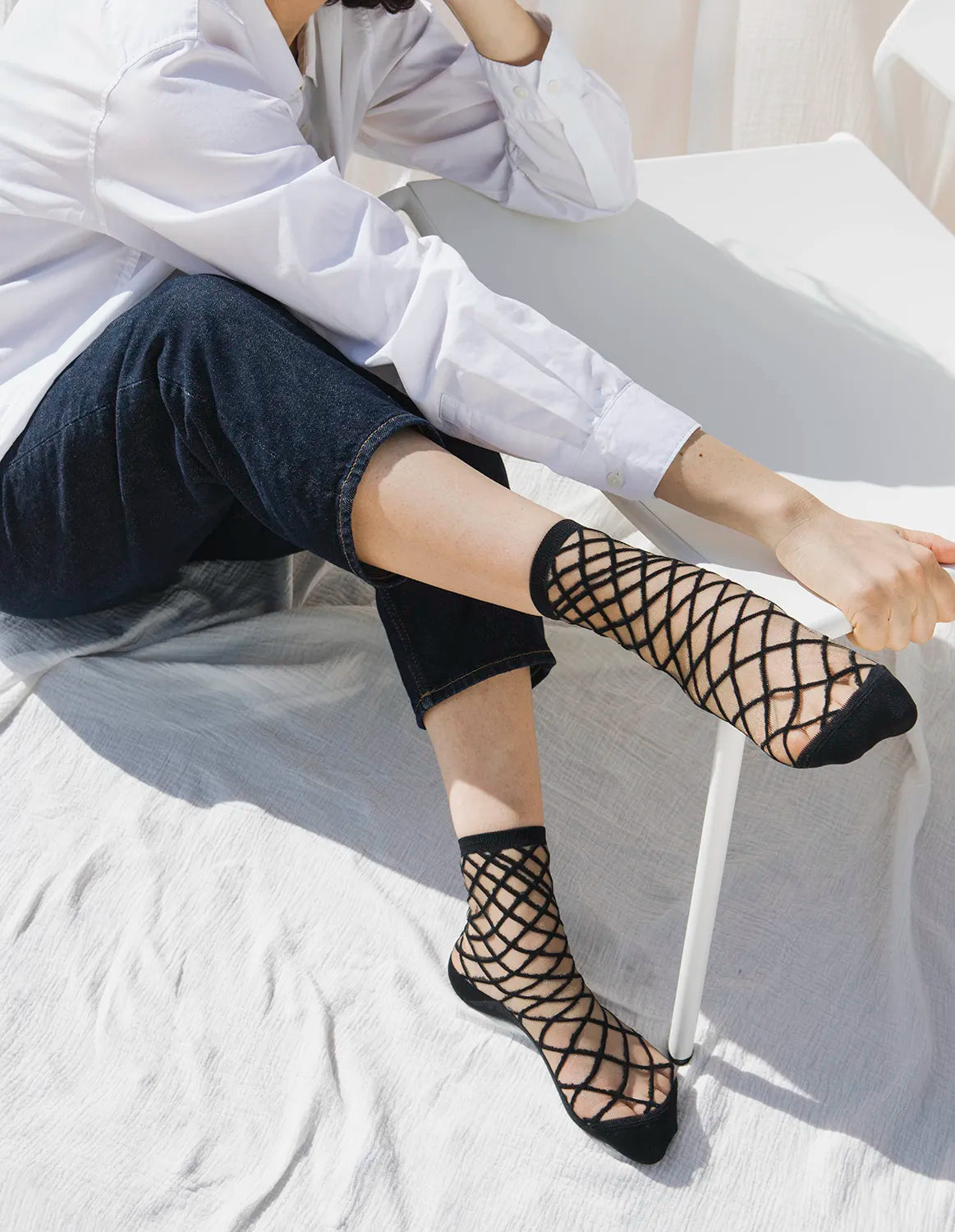Atelier St Eustache Brooklyn Bridge Black Socks - Big Bag NY