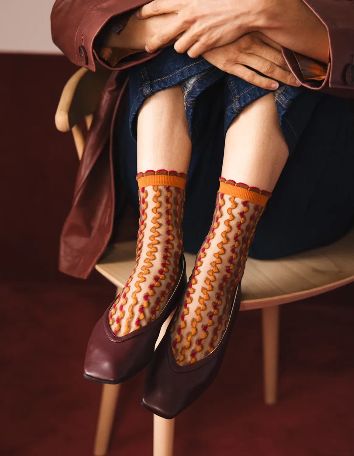 Atelier St Eustache Cirkelbroen Ambre Socks - Big Bag NY