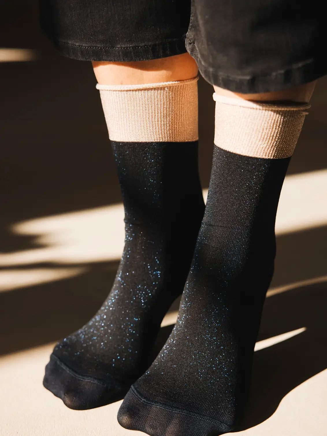 Atelier St Eustache Electro Socks in Dark Blue - Big Bag NY