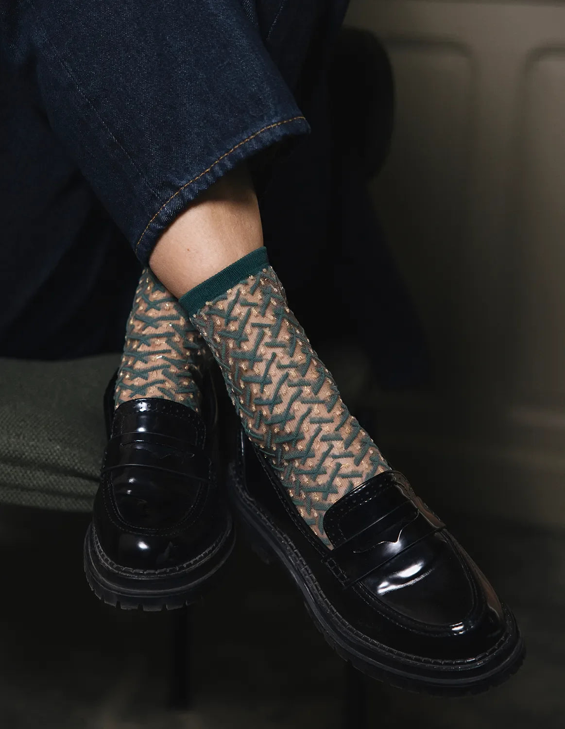 Atelier St Eustache Kaktus Emeraude Socks - Big Bag NY