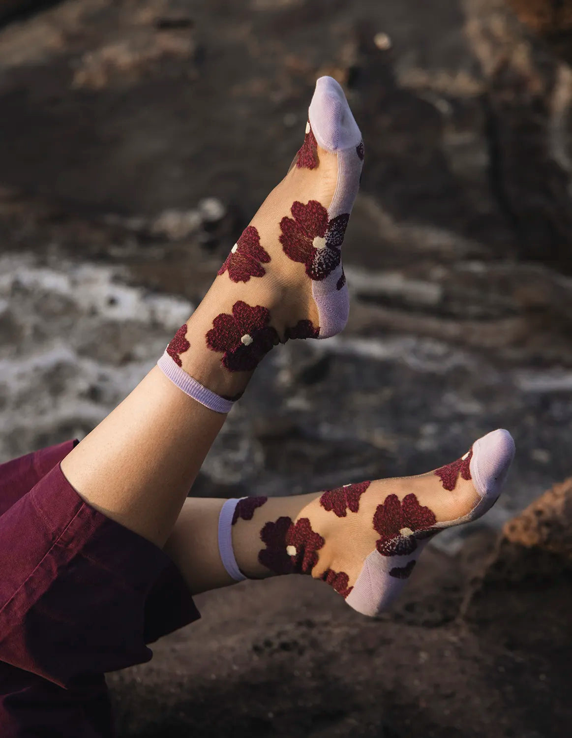 Atelier St Eustache Murano Violette Socks - Big Bag NY