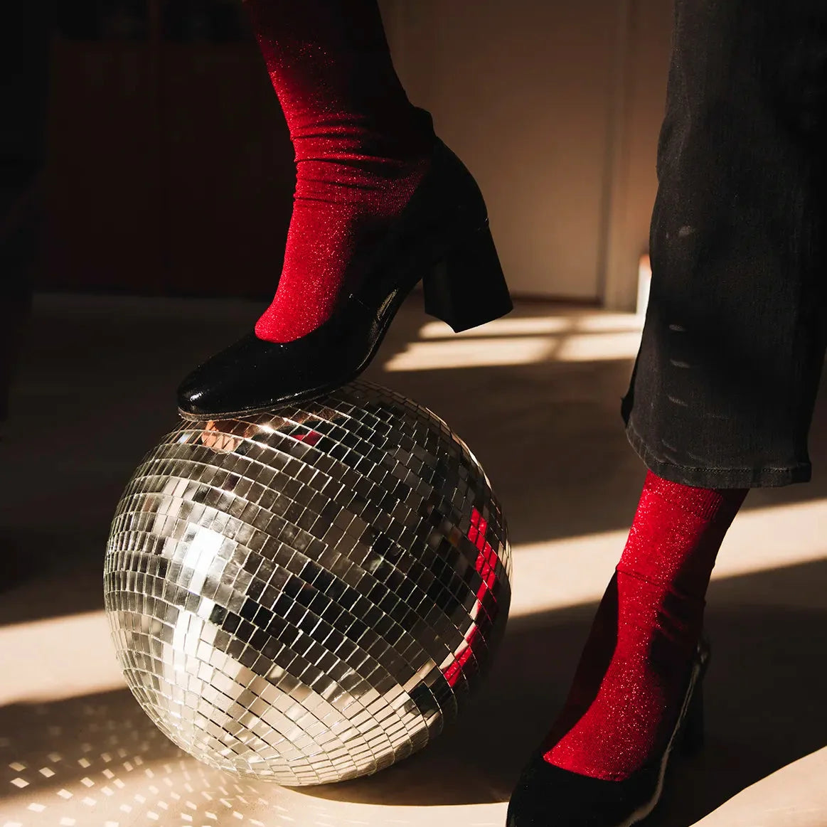Atelier St Eustache Tango Socks in Red - Big Bag NY