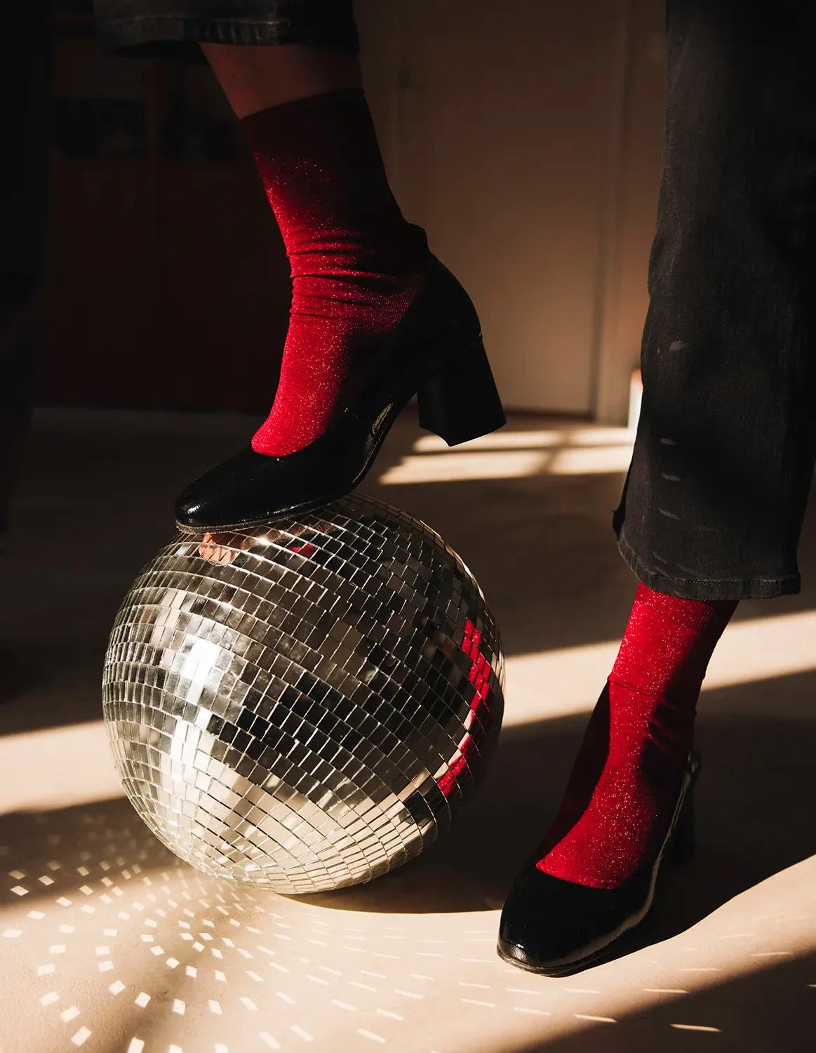 Atelier St Eustache Tango Socks in Red - Big Bag NY