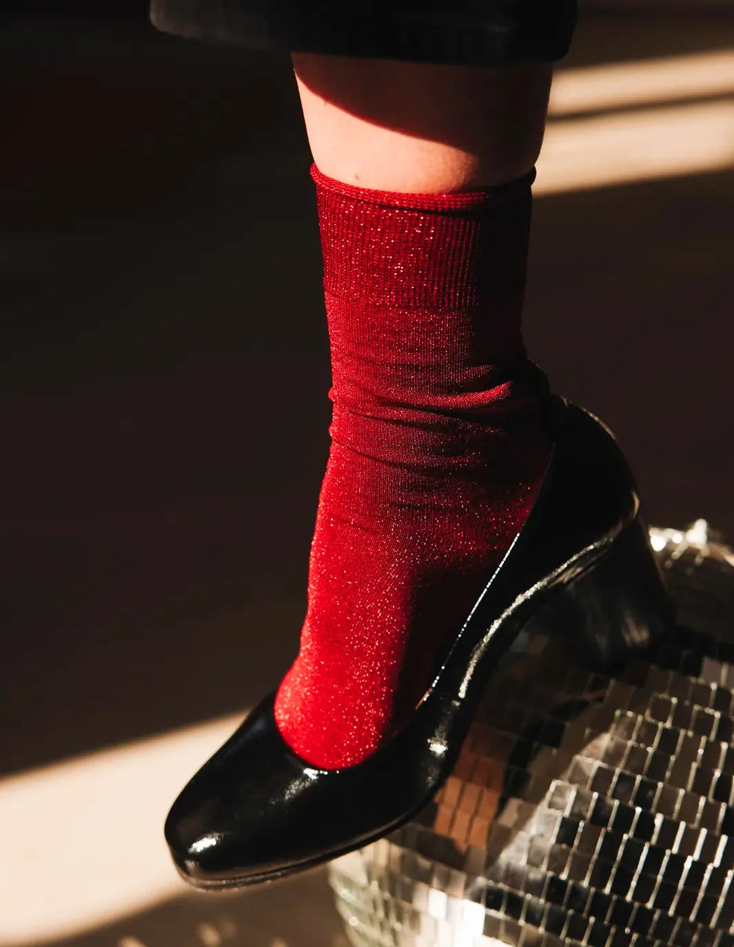 Atelier St Eustache Tango Socks in Red - Big Bag NY