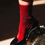 Atelier St Eustache Tango Socks in Red - Big Bag NY