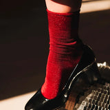 Atelier St Eustache Tango Socks in Red - Big Bag NY