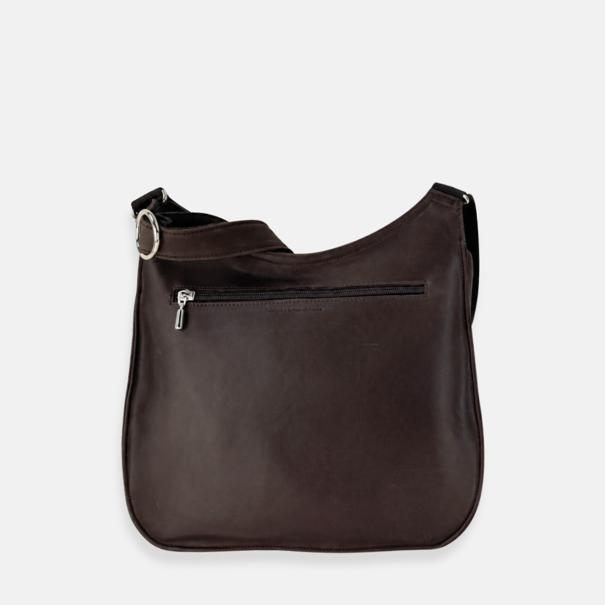 Ateliers Foures ARTEMIS medium Crossbody Bag with Flap Chocolate- Big Bag NY 
