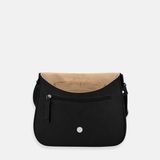Ateliers Foures ARTEMIS medium Crossbody Bag with Flap  Noir Black - Big Bag NY