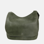Ateliers Foures ARTEMIS medium Crossbody Bag with Flap in Kaki- Big Bag NY
