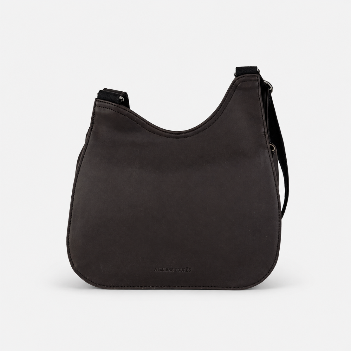 Ateliers Foures Artemis Small Asymmetric Crossbody Bag in Chocolate - Big Bag NY