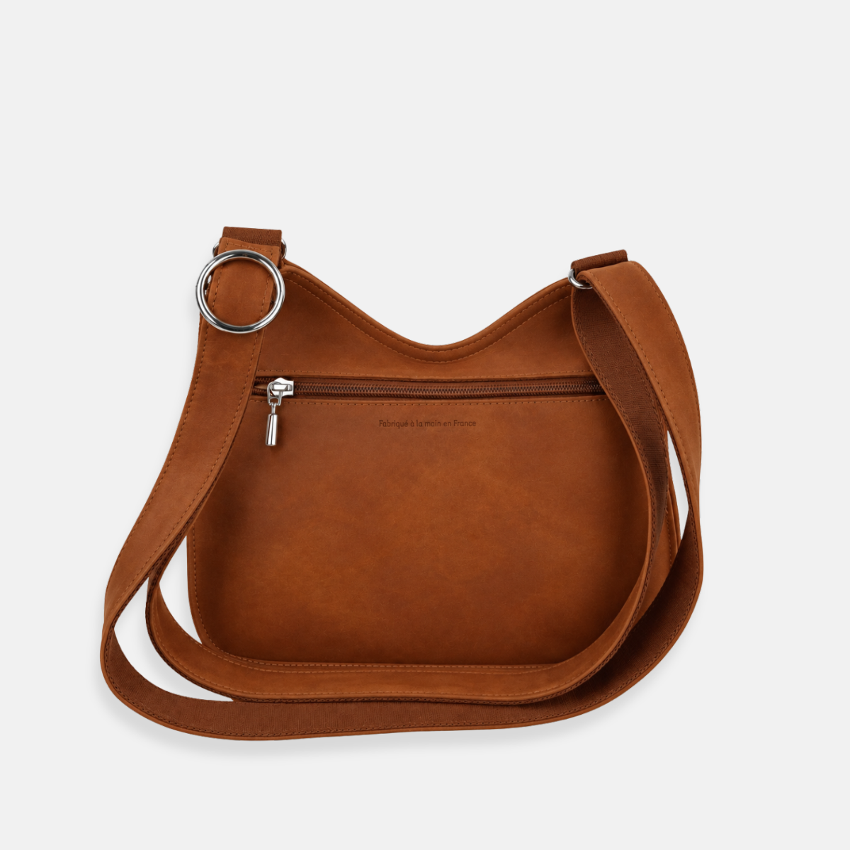 Ateliers Foures Artemis Small Asymmetric Crossbody Bag in Fauve - Big Bag 