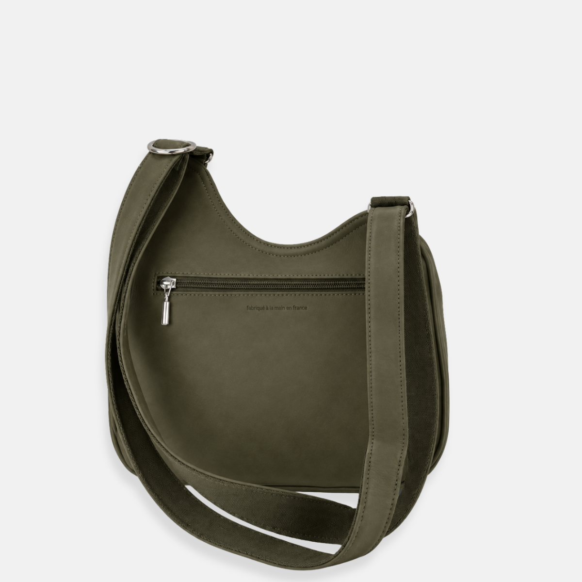 Ateliers Foures Artemis Small Asymmetric Crossbody Bag in Kaki - Big Bag NY 