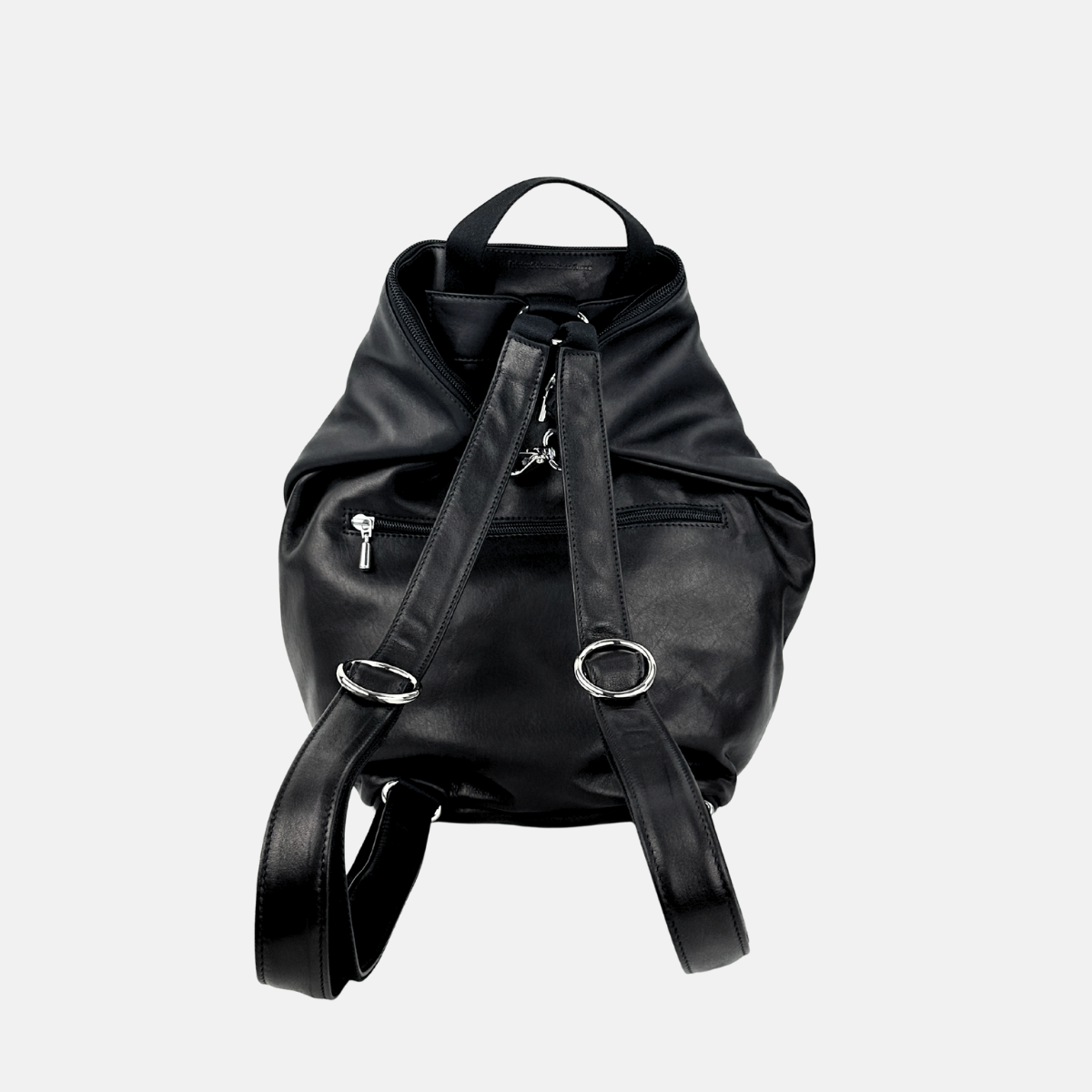 Ateliers Foures Ateliers Foures Large PSYCHE Leather Backpack Black - Big Bag NY