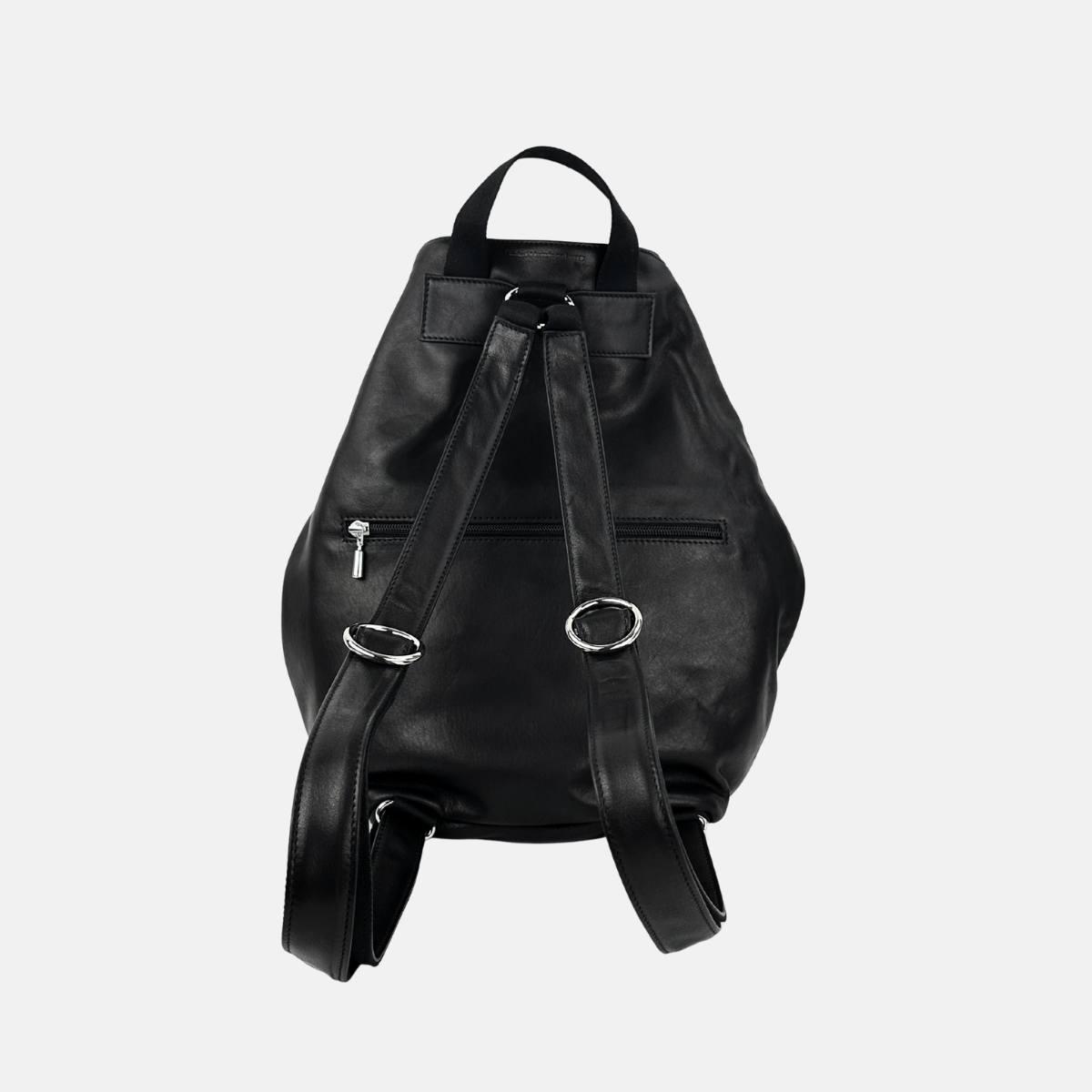Ateliers Foures Ateliers Foures Large PSYCHE Leather Backpack Black - Big Bag NY