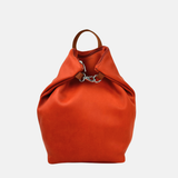 Ateliers Foures Ateliers Foures Large PSYCHE Leather Backpack Orange - Big Bag NY