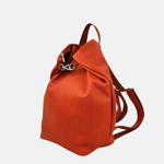 Ateliers Foures Ateliers Foures Large PSYCHE Leather Backpack Orange - Big Bag NY
