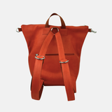 Ateliers Foures Ateliers Foures Large PSYCHE Leather Backpack Orange - Big Bag NY