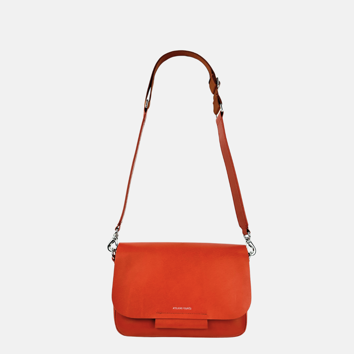Ateliers Foures Calista Medium Crossbody and Shoulder Bag Orange - Big Bag NY