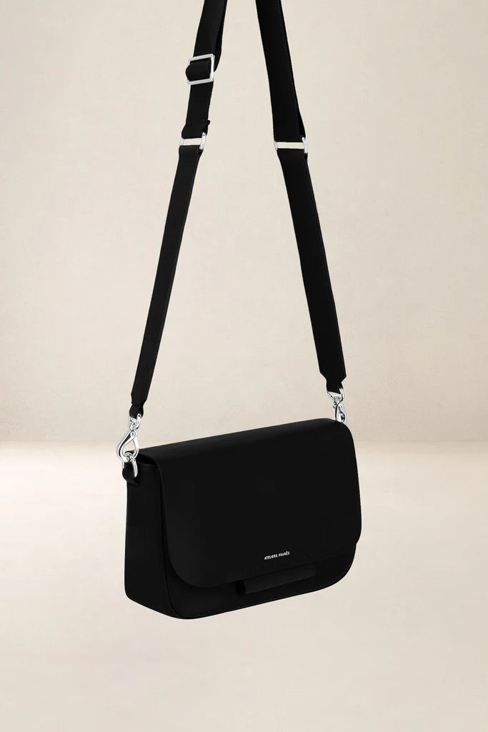 Ateliers Foures Calista Medium Crossbody and Shoulder Bag in Black - Big Bag NY