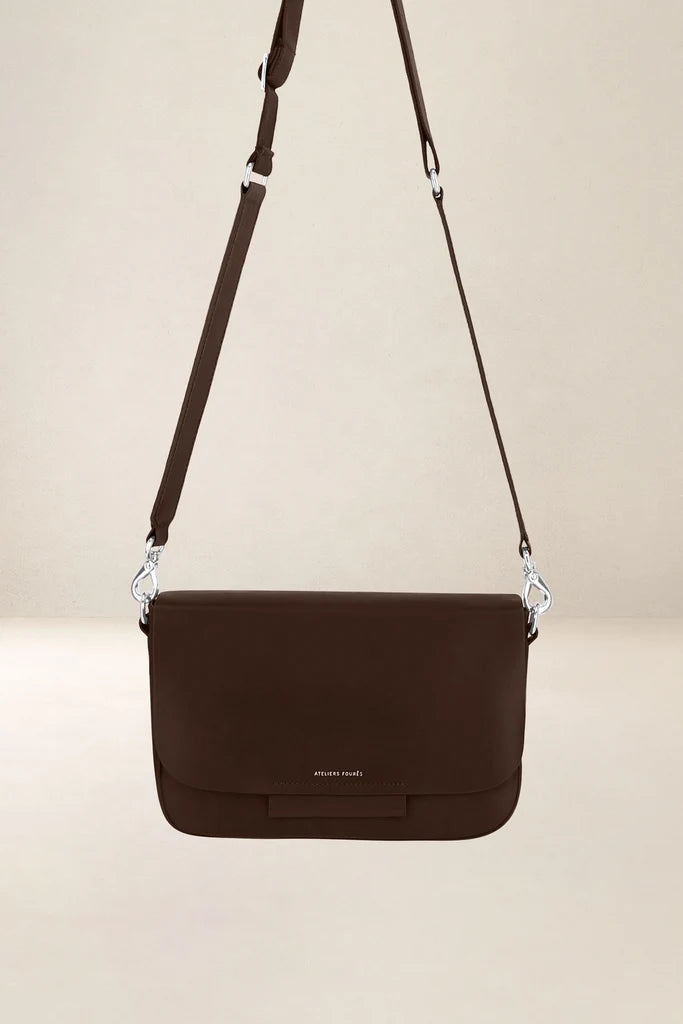 Ateliers Foures Calista Medium Crossbody and Shoulder Bag in Brown - Big Bag NY