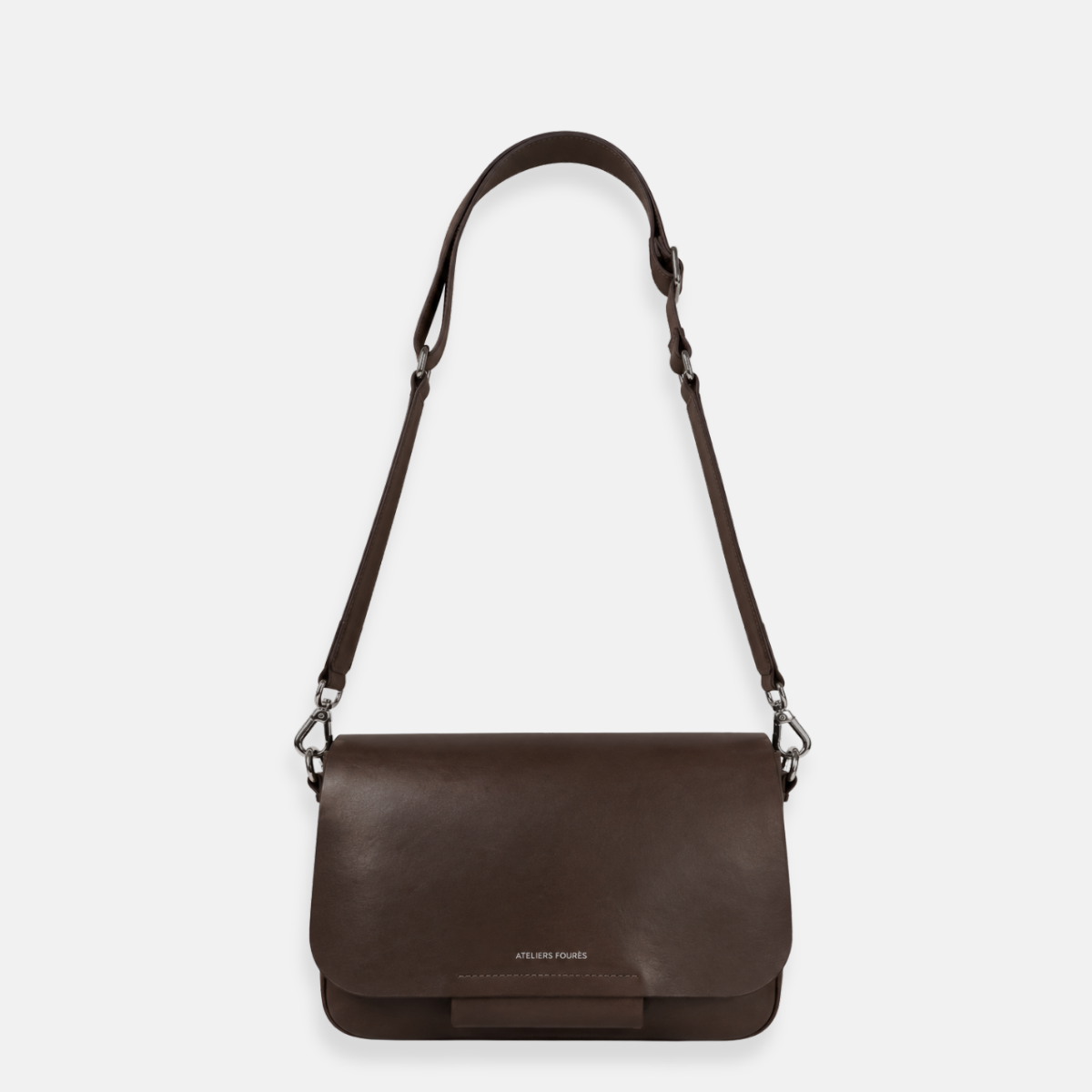 Ateliers Foures Calista Medium Crossbody and Shoulder Bag in Brown - Big Bag NY
