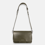 Ateliers Foures Calista Medium Crossbody and Shoulder Bag in Kaki- Big Bag NY