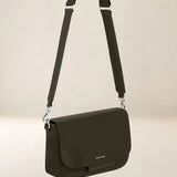Ateliers Foures Calista Medium Crossbody and Shoulder Bag in Kaki - Big Bag NY