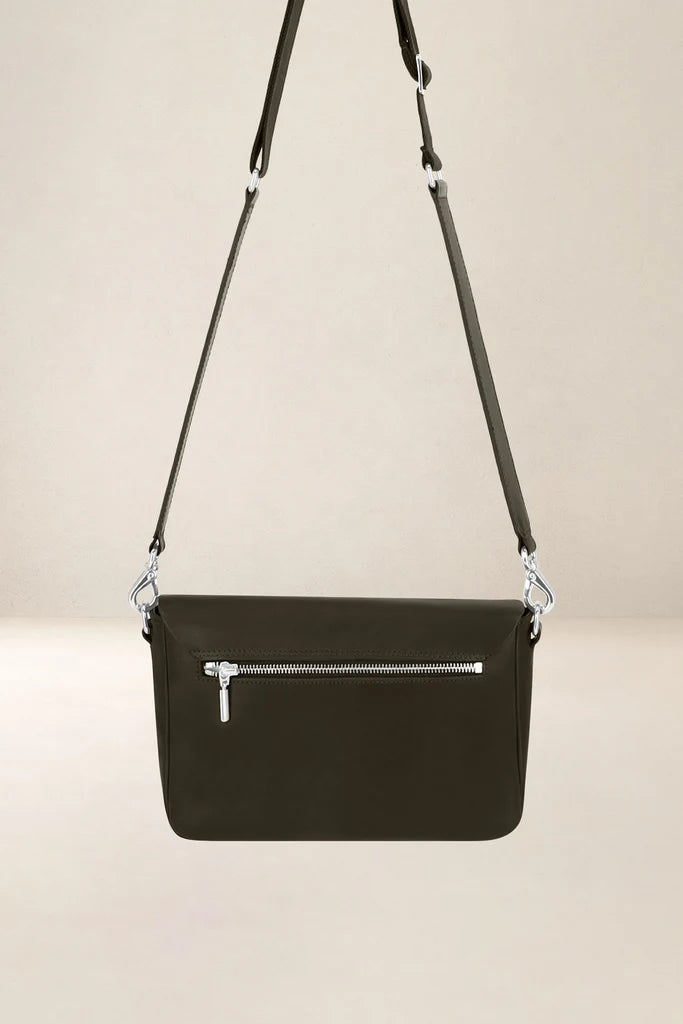 Ateliers Foures Calista Medium Crossbody and Shoulder Bag in Kaki- Big Bag NY