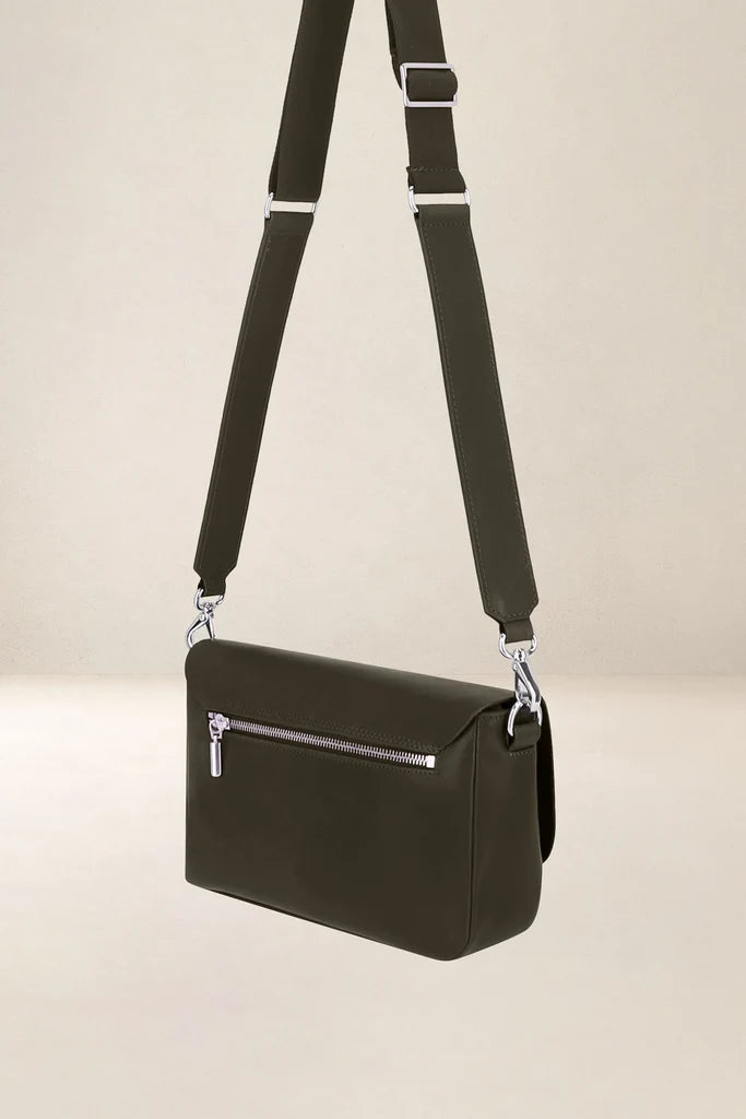 Ateliers Foures Calista Medium Crossbody and Shoulder Bag in Kaki- Big Bag NY