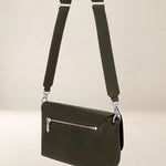 Ateliers Foures Calista Medium Crossbody and Shoulder Bag in Kaki- Big Bag NY