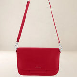 Ateliers Foures Calista Medium Crossbody and Shoulder Bag in Red- Big Bag NY