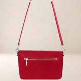 Ateliers Foures Calista Medium Crossbody and Shoulder Bag in Red- Big Bag NY