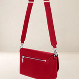 Ateliers Foures Calista Medium Crossbody and Shoulder Bag in Red- Big Bag NY