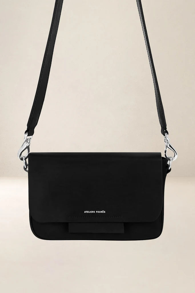 Ateliers Foures Calista Small Crossbody and Shoulder Bag in Black -  Big Bag NY