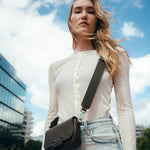 Ateliers Foures Calista Small Crossbody and Shoulder Bag in Black -  Big Bag NY